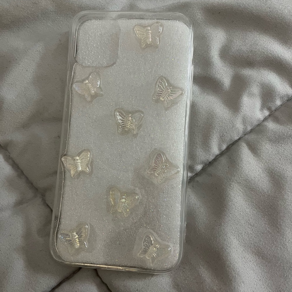 shein iphone 11 clear butterfly case